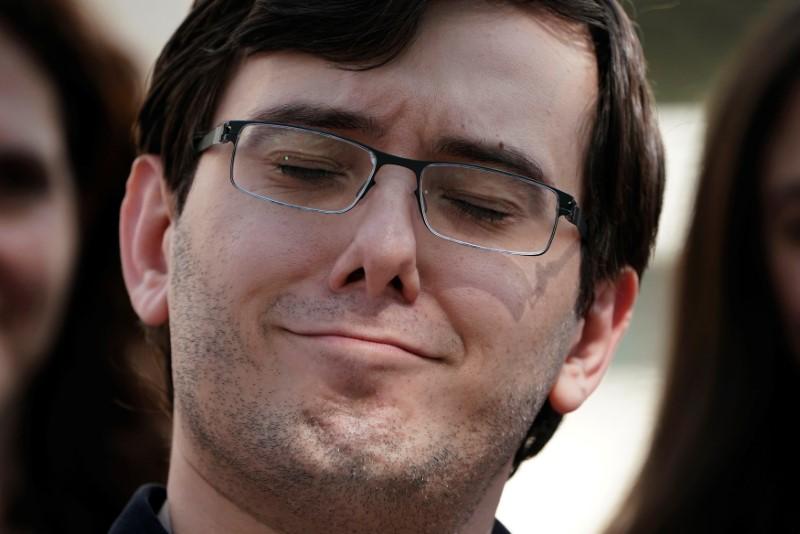 Former drug company executive Martin Shkreli exits District Court after being convicted of securities fraud, in the Brooklyn borough of New York City on August 4, 2017. (REUTERS/Carlo Allegri)