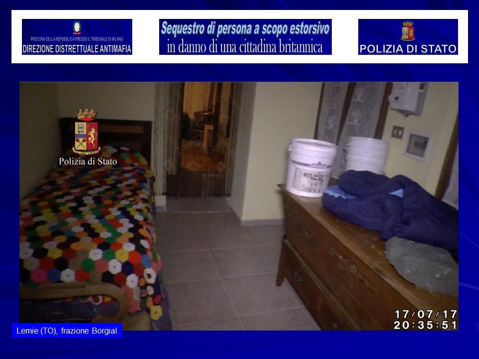 The interior of a house in a small village near Turin where police say a kidnapped British model was held, is seen in this August 5, 2017 handout picture provided by the Italian Police in Milan. (Polizia Di Stato/Handout via REUTERS)
