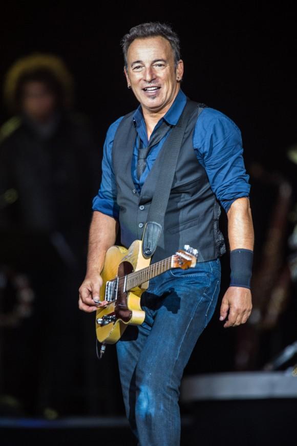 Bruce Springsteen performing at the Roskilde Festival in Denmark in 2012. "The Boss" released his debut album "Greetings from Asbury Park, N.J." in 1973. (Bill Ebbesen)