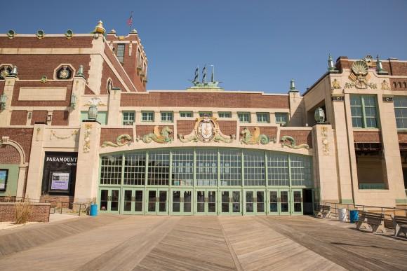 Entrance to the Convention Hall. (Asbury Park Boardwalk)