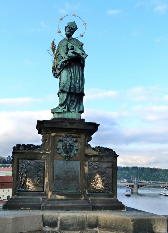 Statue of St. John of Nepomuk in Prague. (Barbara Angelakis)