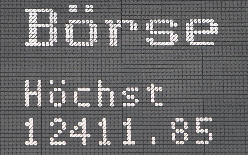 Germany's stock index, the DAX, on display at the Frankfurt Stock Exchange on April 24. The day marked an all-time high, but stocks kept rising until reaching 12,888 in June 2017 and have pulled back a little since then. Enrico Colombatto thinks that stocks in Europe and across the globe are overvalued, but believes that interest rate hikes are priced in and investor worries about the European Union and China are overblown. (DANIEL ROLAND/AFP/GETTY IMAGES)