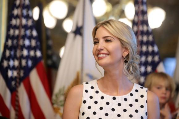 Ivanka Trump, assistant to and daughter of President Donald Trump, during an event celebrating National Military Appreciation Month and National Military Spouse Appreciation Day in the Eisenhower Executive Office Building May 9, 2017, in Washington. (Chip Somodevilla/Getty Images)