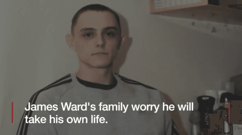 James Ward, who was given a 10-month jail sentence in the U.K. for arson in 2006. He is still in jail after 11 years. (Screenshot via BBC/Youtube)