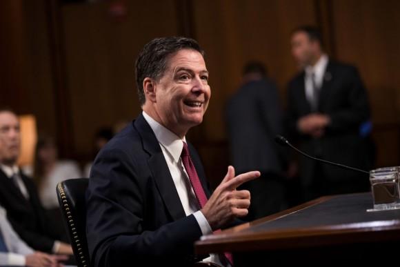 Former FBI Director James Comey testifies before the Senate Intelligence Committee in the Hart Senate Office Building on Capitol Hill June 8, 2017, in Washington. (Drew Angerer/Getty Images)