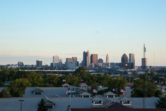 The skyline of downtown Columbus, Ohio, on Aug. 4, 2017. (Benjamin Chasteen/The Epoch Times)