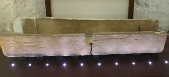 The coffin before it was broken. (Prittlewell Priory Museum)