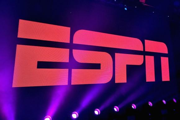 A view of the logo during ESPN The Party on February 5, 2016 in San Francisco, California. (Mike Windle/Getty Images for ESPN)
