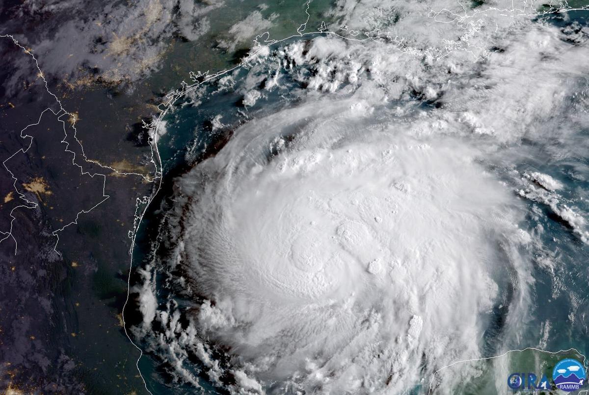 Hurricane Harvey in the Texas Gulf Coast. (NOAA/via Reuters)