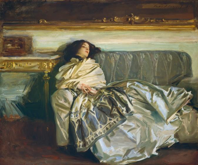 "Nonchaloir (Repose)," 1911, by John Singer Sargent (1856–1925). Oil on canvas, 25 1/8 inches by 30 inches. Gift of Curt H. Reisinger. (National Gallery of Art)