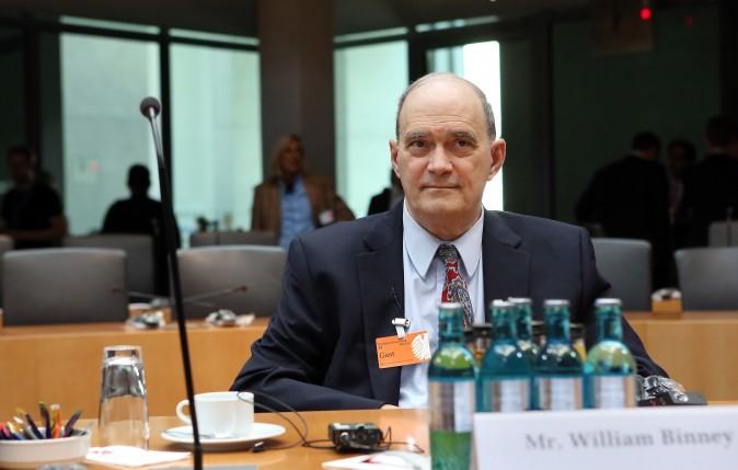 William Binney, former intelligence official of the NSA, testifies in Berlin on July 3, 2014. (Adam Berry/Getty Images)