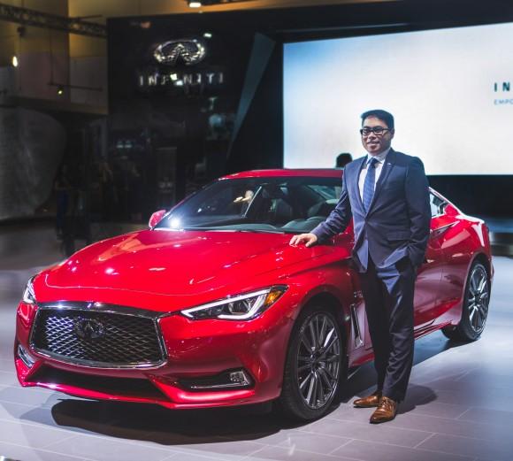 Chad Yee and the new Q60 coupe (Infiniti)