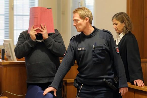 Niels H. arrives for his trial on Nov. 27, 2014, in Oldenburg, Germany. (Markus Hibbeler/Getty Images)