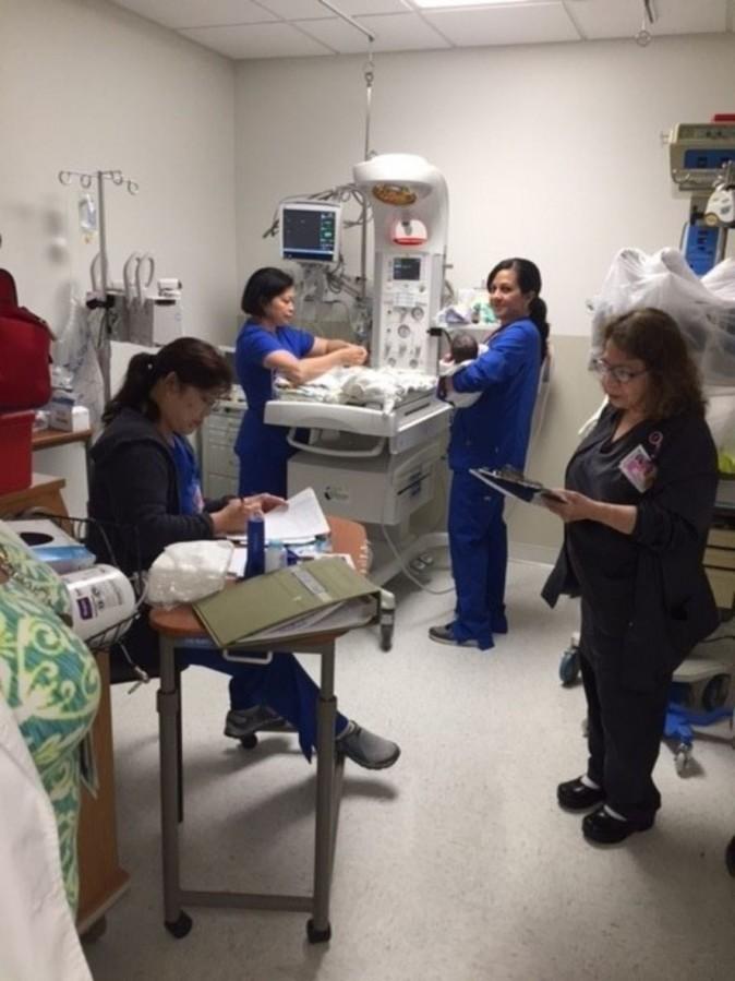 Baby Harvey, Nurses: Anissa Mitchell, Cici Alicaway, Irene Barrios, Marie Elena Bird (PRNewsfoto/Corpus Christi Medical Center D)
