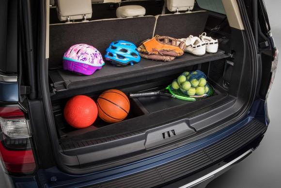Versatile storage space. (Courtesy of Ford)