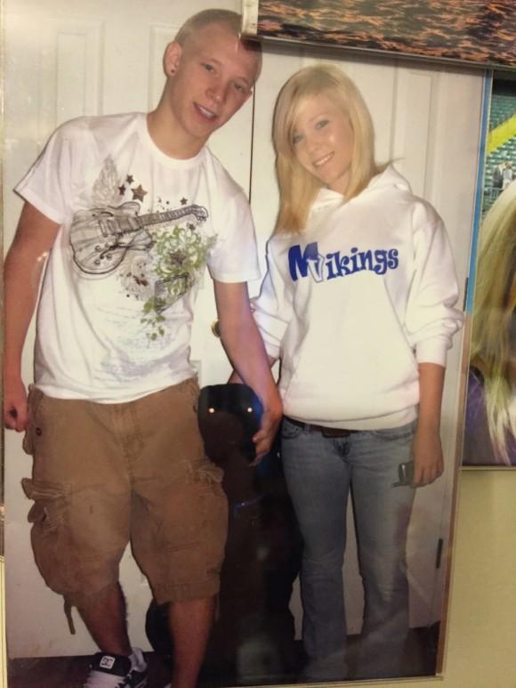 April Erion and her brother, Todd, before April started using drugs, circa February 2010. (Courtesy of Lori Erion)