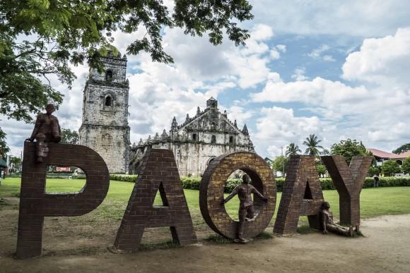Saint Augustine Church and its bell tower in Paoay. (Mohammad Reza Amerinia)