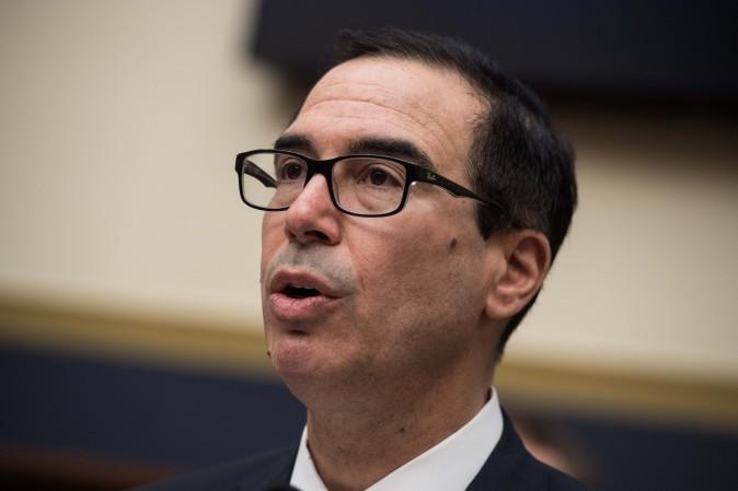 US Treasury Secretary Steve Mnuchin in Washington, DC, on July 27, 2017. (Nicholas Kamm/AFP/Getty Images)