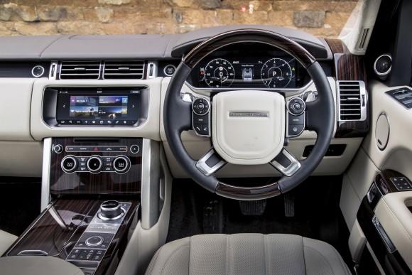 Looking from the driver's seat of the European model. (Courtesy of Land Rover)