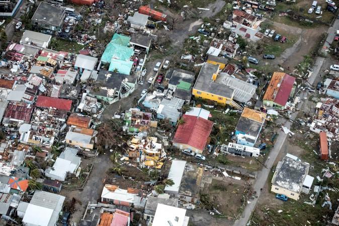 The aftermath of Hurricane Irma on Saint Martin. (Netherlands Ministry of Defense/via Reuters)