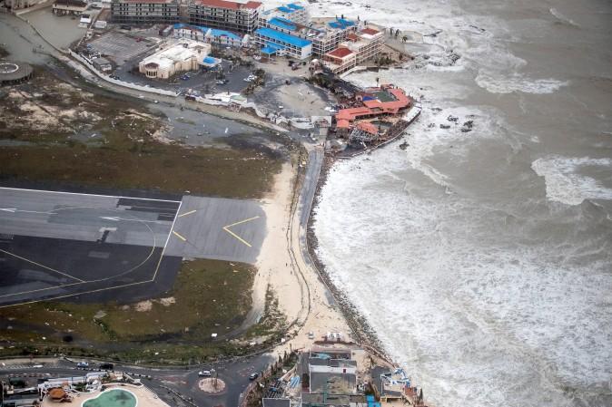 The aftermath of Hurricane Irma on Saint Martin. (Netherlands Ministry of Defense via REUTERS)