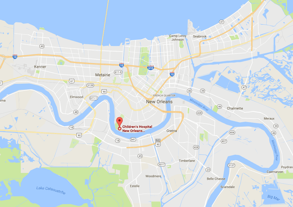 Children's Hospital of New Orleans. (Screenshot via Google Maps)