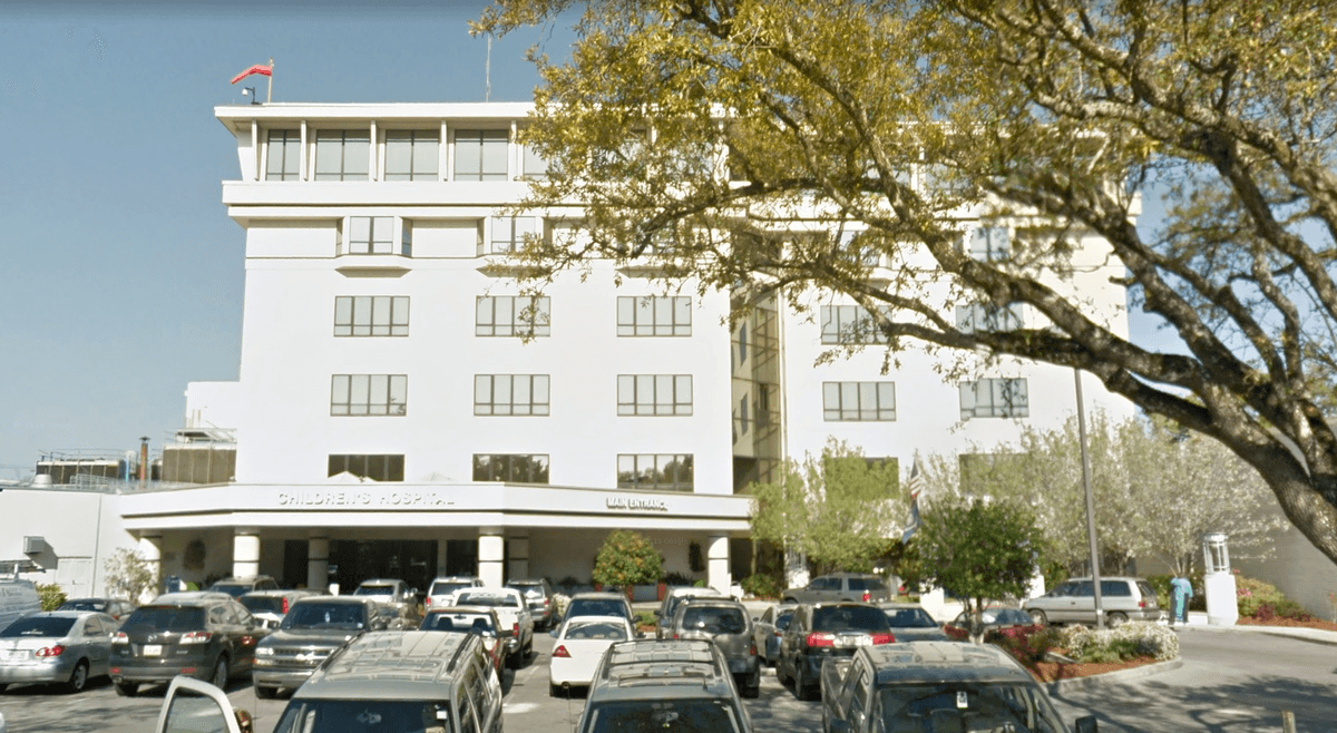 Children's Hospital of New Orleans. (Screenshot via Google Street View)