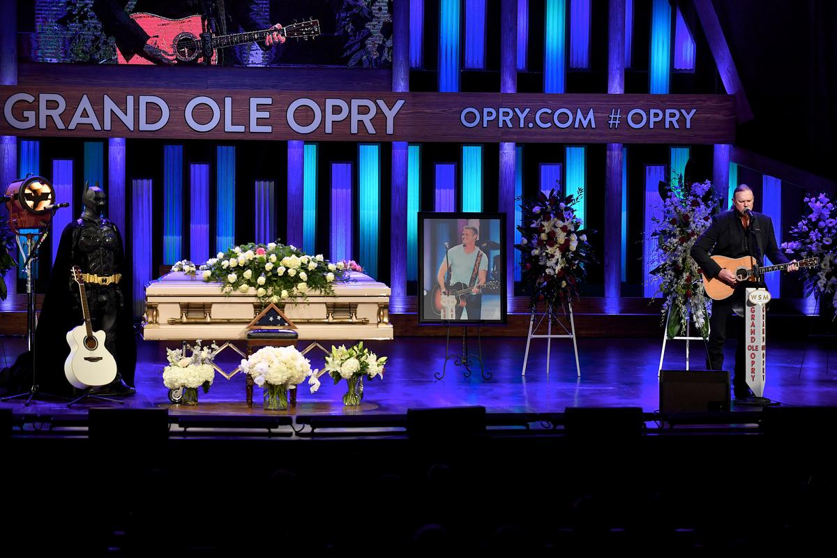 Recording Artist Trace Adkins performs during the Celebration Of Life For Troy Gentry at Grand Ole Opry House on Sept. 14, 2017, in Nashville, Tenn. (Jason Davis/Getty Images)