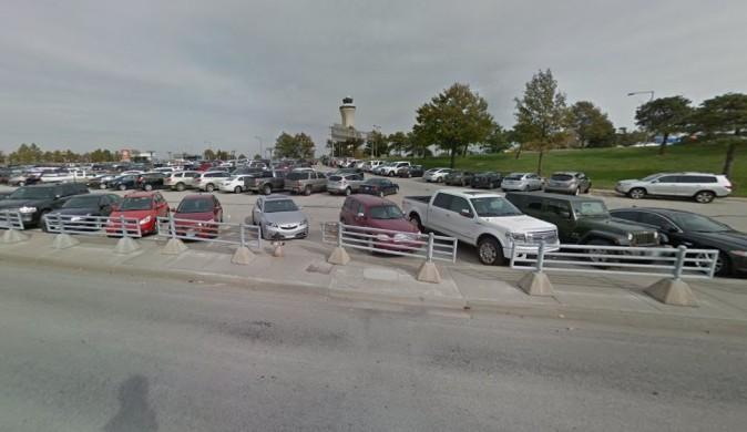 Kansas City Airport Terminal B parking lot . A deceased man was found in the parking lot of a Missouri airport eight months after he went missing. (Google Street View)
