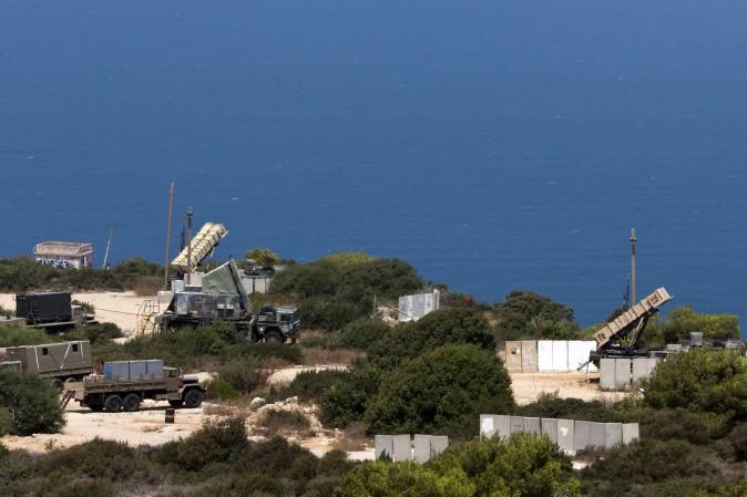 Patriot surface-to-air missile batteries are positioned in the Mediterranean coastal city of Haifa in northern Israel on Aug. 29, 2013. (Jack Guez/AFP/Getty Images)