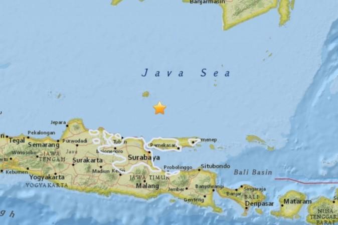 The quake that hit Indonesia. (USGS)