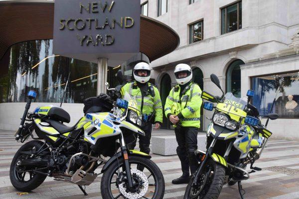 Scotland Yard hopes that their new BMW motorbikes will help them chase down moped criminals. The bikes are part of their new tactics revealed on Oct. 31 to deal with the rising number moped criminals. (Metropolitan Police)