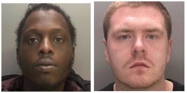Jermaine Davis (L) and Bradley Devine are pictured in these updated photographs released by West Midlands Police (WMP)
