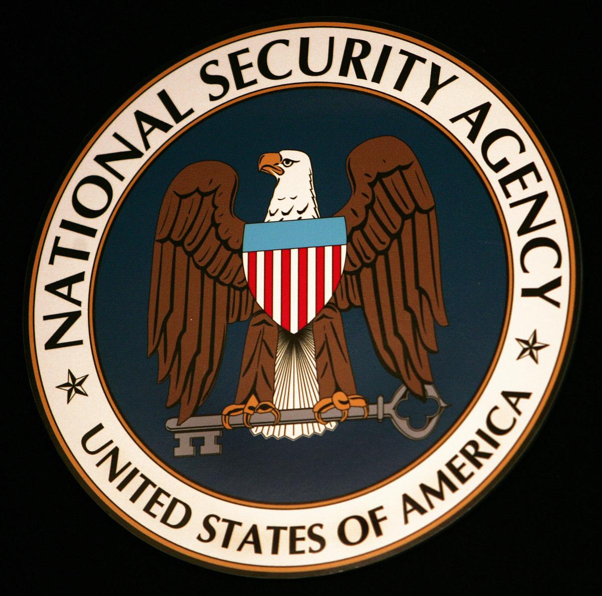 The seal of the National Security Agency. (PAUL J. RICHARDS/AFP/Getty Images)