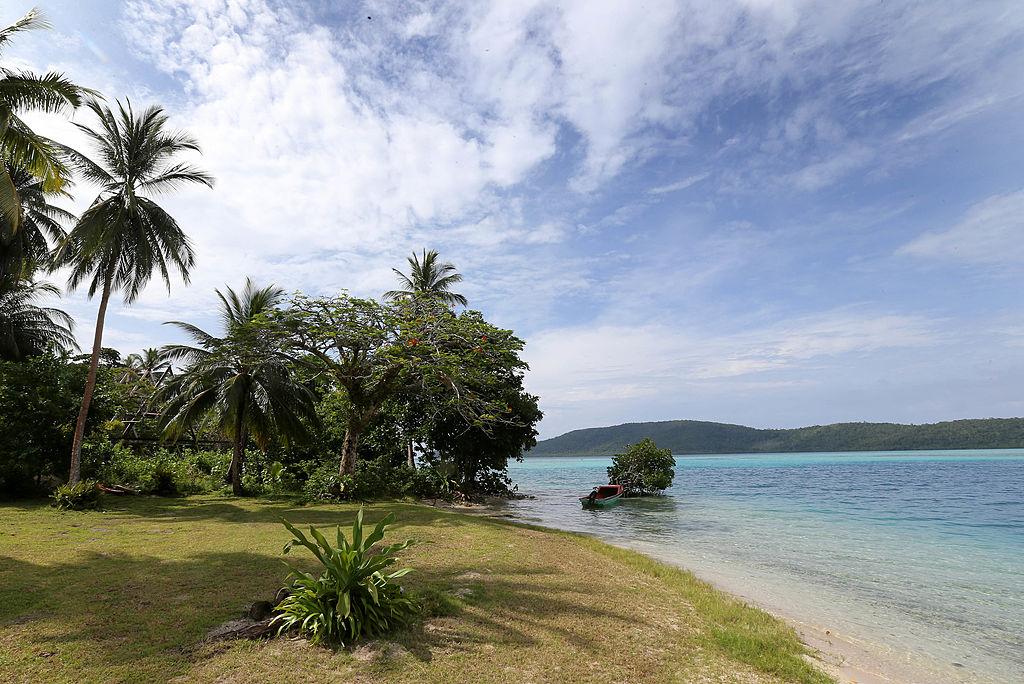 The island of Tuvanipupu in Honiara, Guadalcanal Island, Solomon Islands. (Chris Jackson-Pool/Getty Images)