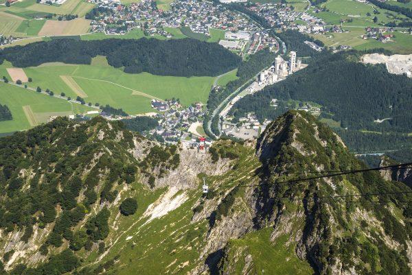 View of Salzburg from the Untersberg cable car. (Mohammad Reza Amirinia)