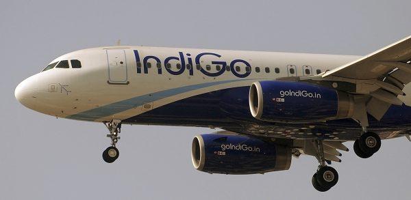 An IndiGo Airways aircraft prepares to land at Mumbai airport in India on Jan, 12, 2011.(Punit Paranjpe/AFP/Getty Images)
