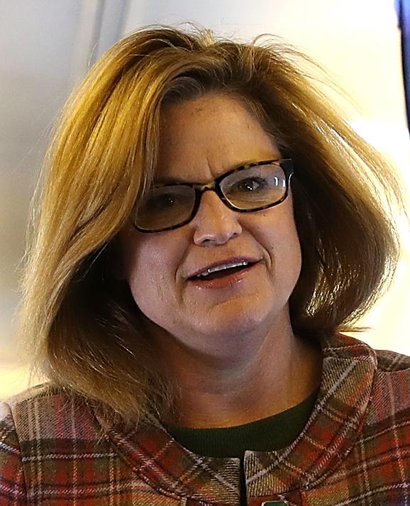 Jennifer Palmieri, communications director for Hillary Clinton's presidential run, on Oct. 28, 2016. Palmieri helped promote the Russia-collusion narrative. (Justin Sullivan/Getty Images)