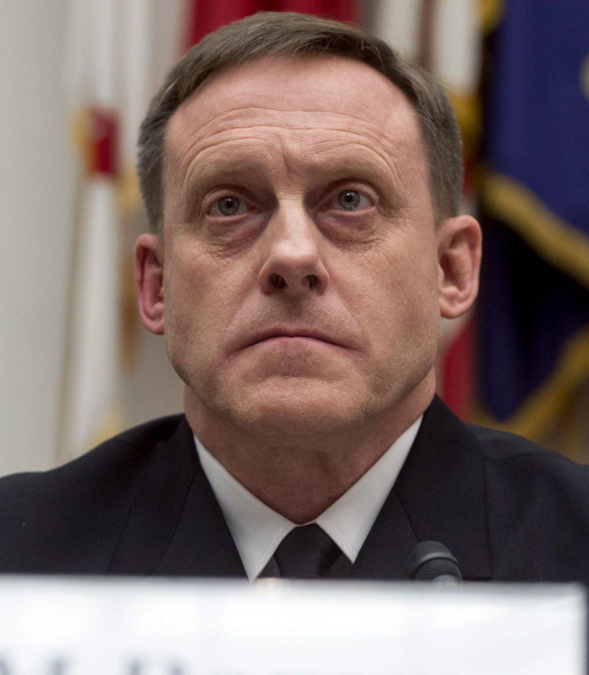 Then-NSA Director Adm. Mike Rogers on May 23, 2017. Rogers uncovered widespread abuse of FISA data by the FBI. (Saul Loeb/AFP/Getty Images)