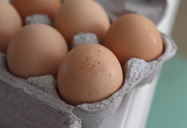 Fresh brown eggs sit in a carton in San Rafael, Calif. on Aug 26, 2010. (Photo Illustration by Justin Sullivan/Getty Images)