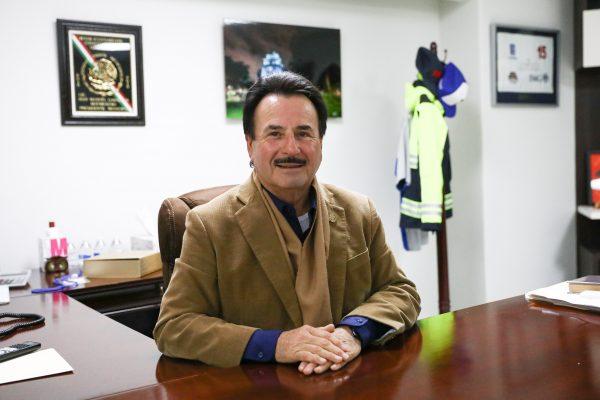 Tijuana Mayor Juan Manuel Gastélum in his office in Tijuana, Mexico, on Nov. 30, 2018. (Charlotte Cuthbertson/The Epoch Times)