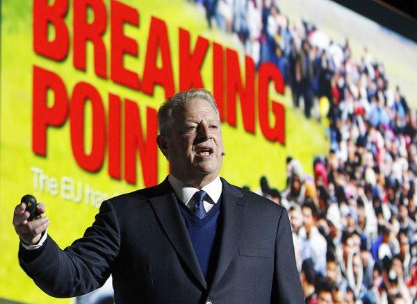 Former U.S. Vice President Al Gore makes a speech during the COP24 U.N. climate summit in Katowice, Poland, on Dec. 12, 2018. (AP Photo/Czarek Sokolowski)