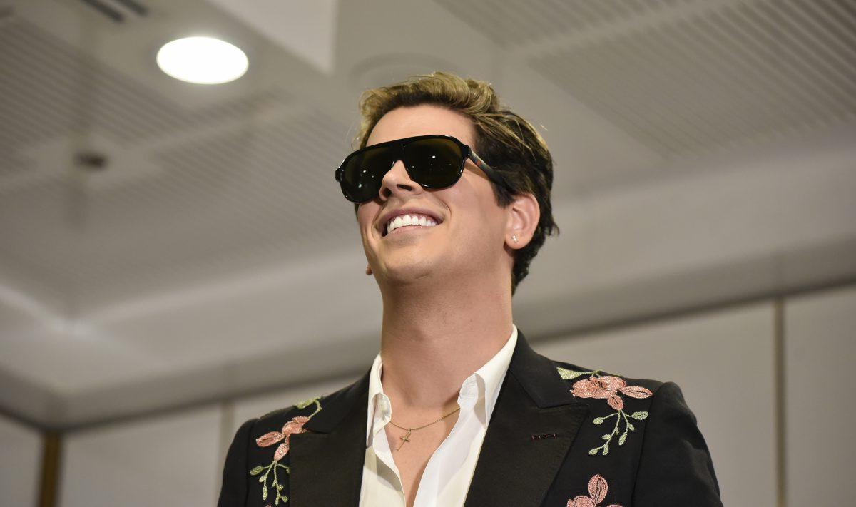 Milo Yiannopoulos speaks during an event hosted by senator David Leyonhjelm at Parliament House in Canberra, Australia, on Dec. 5, 2017. (Michael Masters/Getty Images)