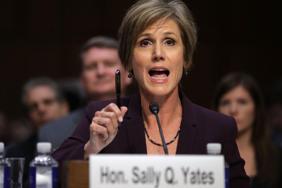 Former acting U.S. Attorney General Sally Yates on Capitol Hill on May 8, 2017. (Chip Somodevilla/Getty Images)