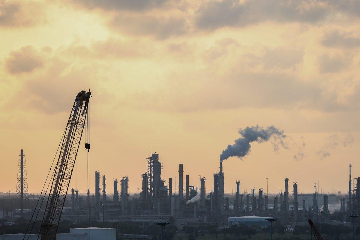 Refineries in Corpus Christi, Texas, on Nov. 8, 2018. (Charlotte Cuthbertson/The Epoch Times)