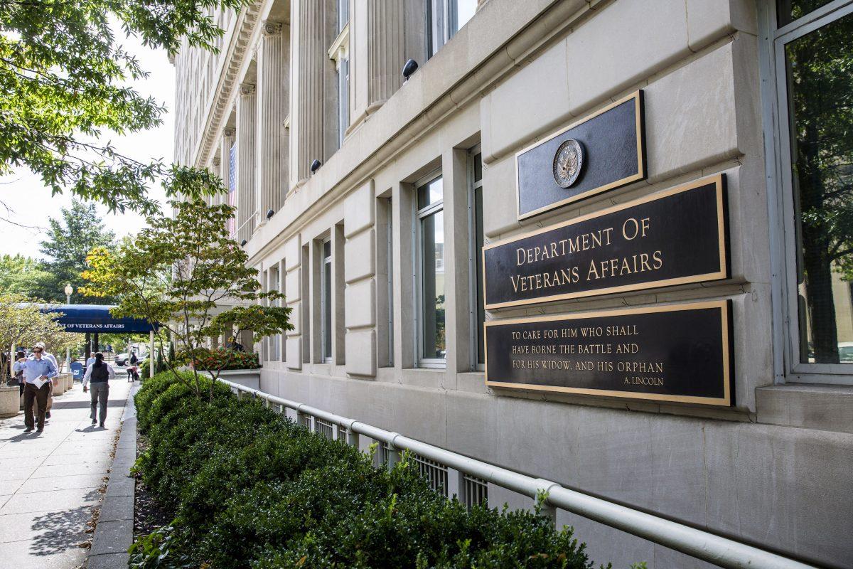 The Department of Veterans Affairs in Washington on Sept. 19, 2017. (Samira Bouaou/The Epoch Times)