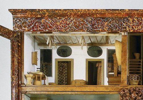 The laundry and linen room of the Oortman dollhouse. Rijksmuseum, Amsterdam. (Public Domain)