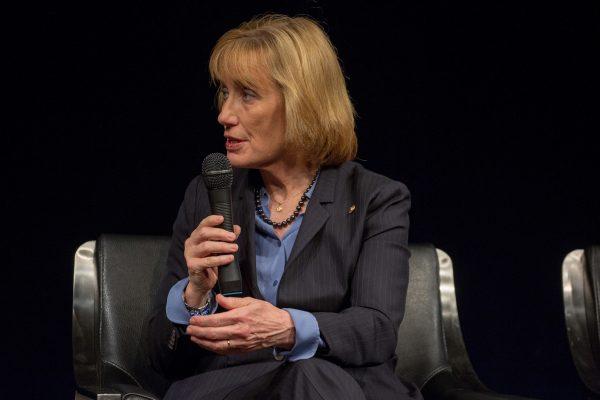 Senator Maggie Hassan at the Newsuem TIME Presents: The Opioid Diaries With James Nachtwey in Washington on March 6, 2018. (Tasos Katopodis/Getty Images for TIME)