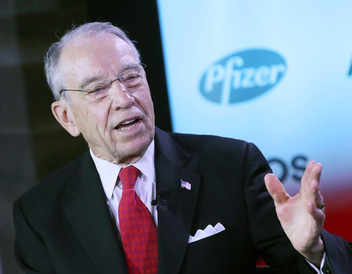 Senate Finance Committee Chairman Chuck Grassley (R-Iowa) during a forum on the future of health care and drug pricing in America, in Washington on June 5, 2019. (Mark Wilson/Getty Images)