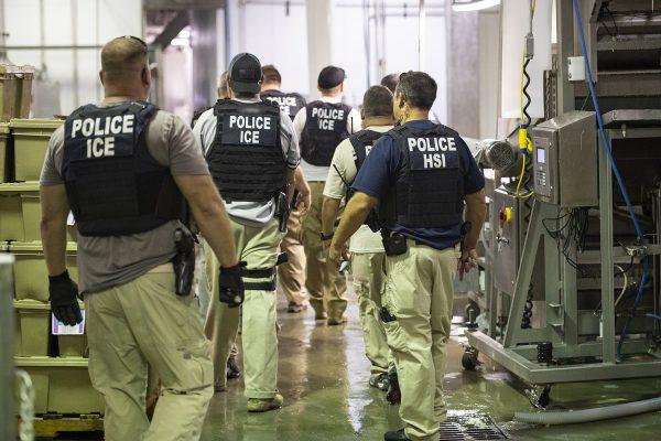 ICE conducts worksite enforcement operations in Mississippi on Aug. 7, 2019. (ICE)